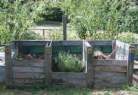 Side by Side Compost Bins